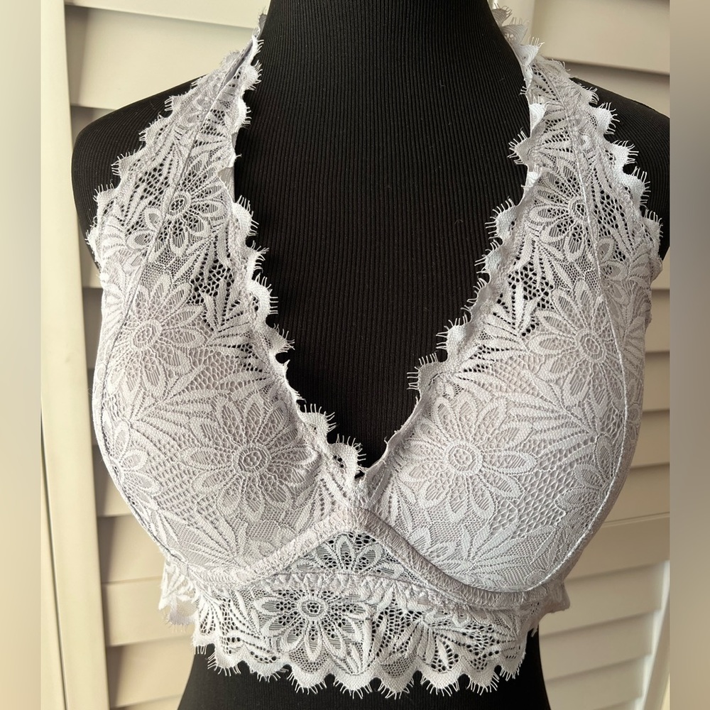EUC. Lace halter bra.